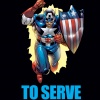 CAPTAIN AMERICA: TO SERVE & PROTECT PREMIERE HC cover by Ron Garney