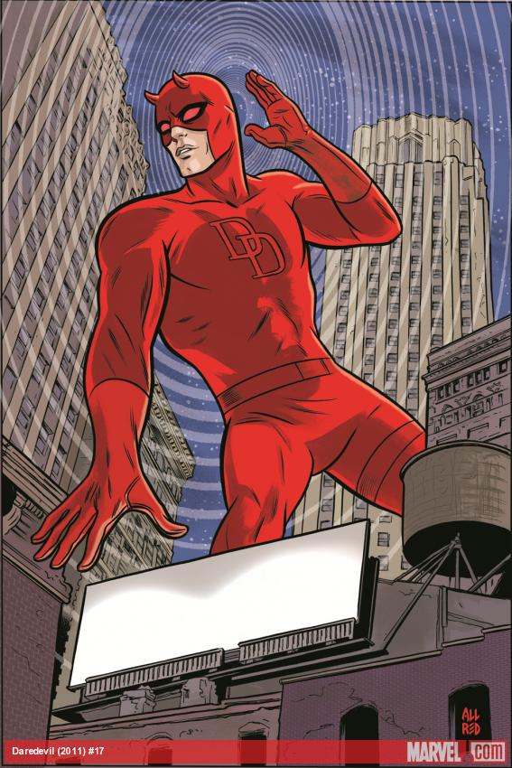 Daredevil (2011) #17 cover by Mike Allred