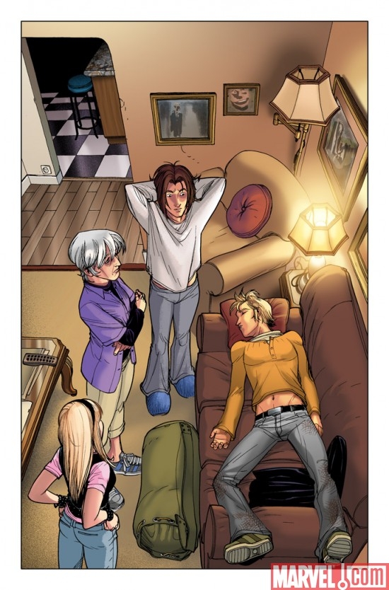 ULTIMATE COMICS SPIDER-MAN #2 interior art by David Lafuente