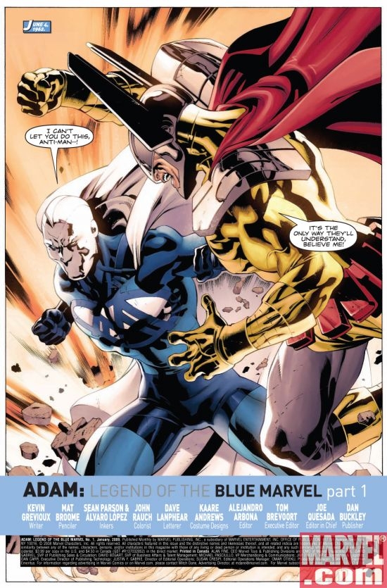 ADAM: LEGEND OF THE BLUE MARVEL #1, page 6