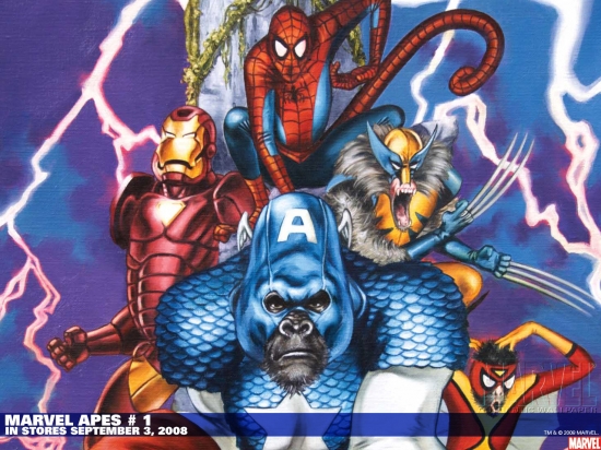 Marvel Apes (2008) #1 (BACHS VARIANT) Wallpaper