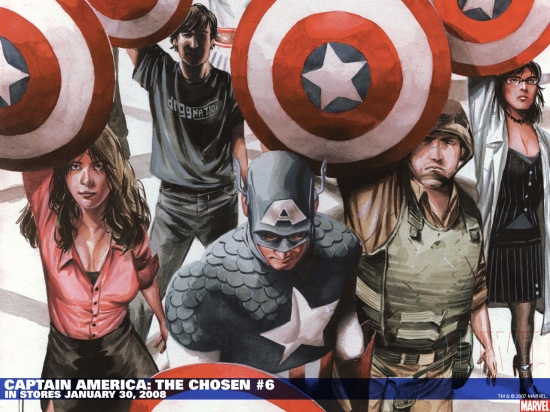 Captain America: The Chosen (2007) #6 (50/50 CHAREST COVER) Wallpaper