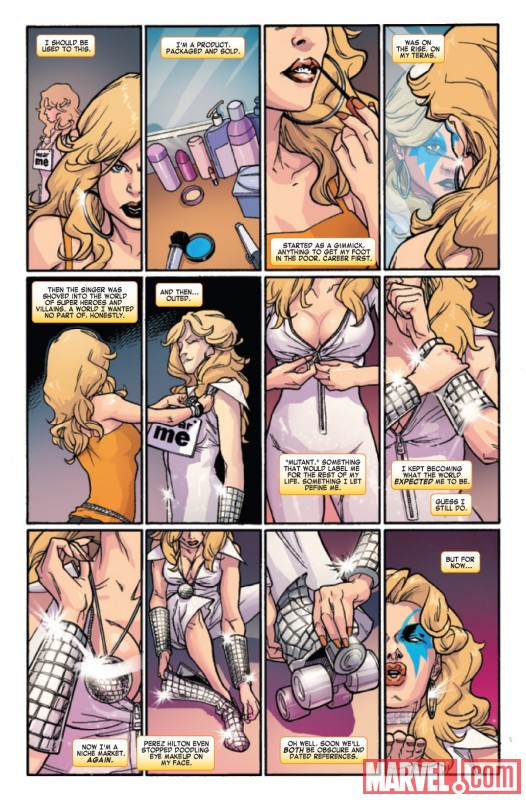 DAZZLER #1 preview art by Kalman Andrasofszky