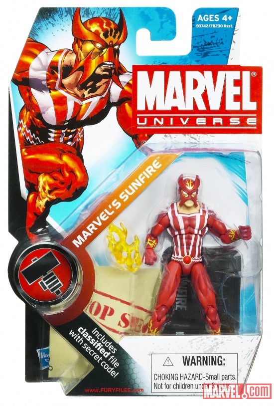 Sunfire 3 3/4 Inch Marvel Universe Action Figure from Hasbro, Wave 6