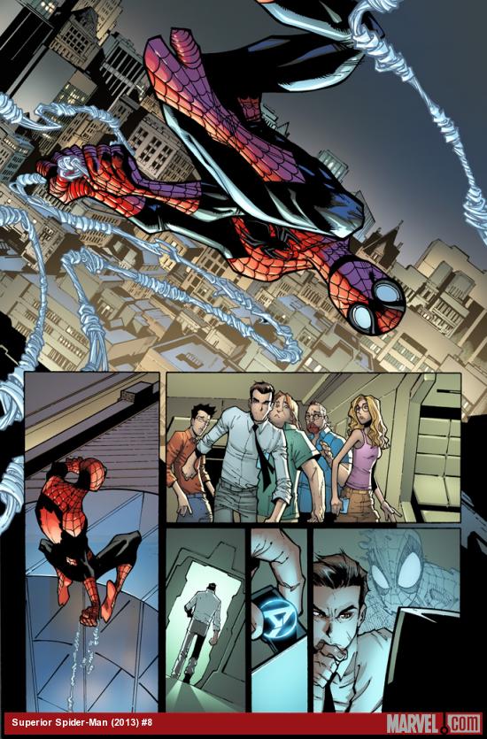Superior Spider-Man #8 preview art by Humberto Ramos