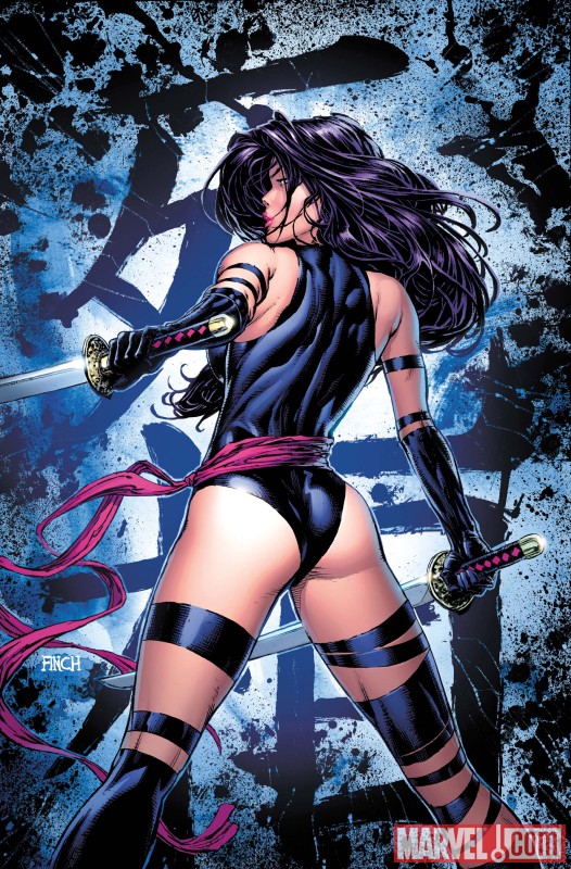 Psylocke #1 cover by David Finch