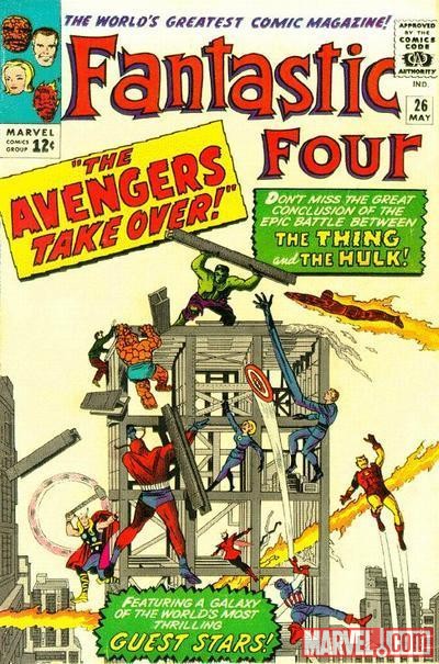Image Featuring Wasp, Avengers, Hank Pym, Captain America, Fantastic Four, Hulk, Human Torch, Invisible Woman, Iron Man, Mr. Fantastic, Thing