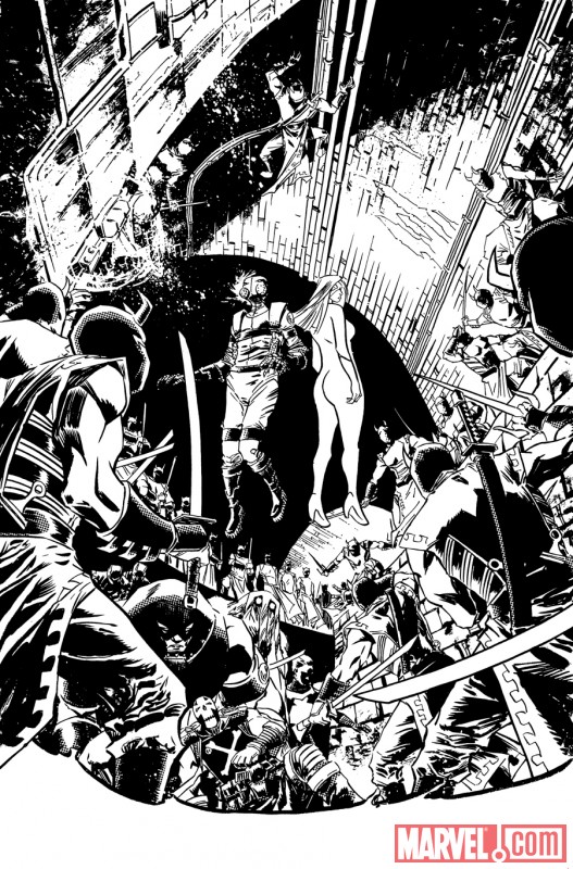 THUNDERBOLTS #148 black and white preview art by Declan Shalvey 7