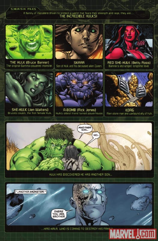 INCREDIBLE HULKS #614 recap page