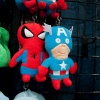 Hulk, Spider-Man, and Captain America plush toys from Funko at Toy Fair 2011