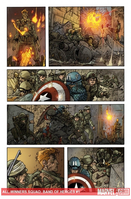 All-Winners Squad: Band of Heroes #1 preview art by Carmine Di Giandomenico