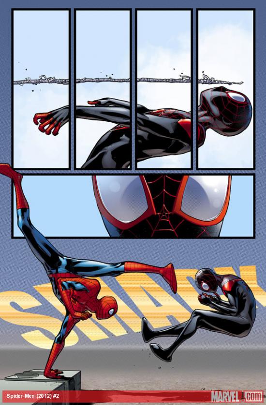 Spider-Men #2 preview art by Sara Pichelli
