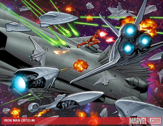 Iron Man #6 preview art by Greg Land