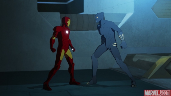 Iron Man and Black Panther Stand Off