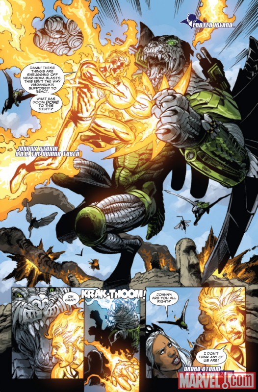 DOOMWAR #4 preview art by Scot Eaton