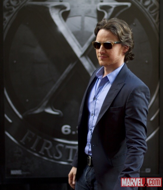 James McAvoy Charles Xavier at the'XMen First Class' red carpet event