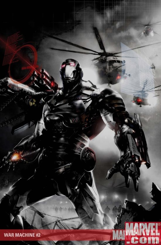 WAR MACHINE #2 cover by Adi Granov
