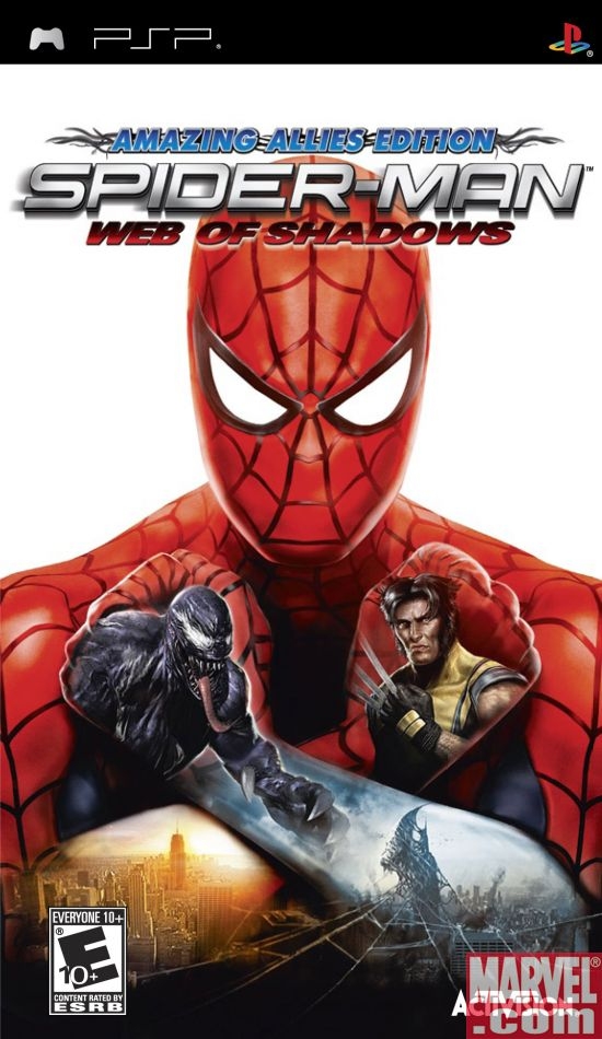 Spider-Man: Web of Shadows PSP box art