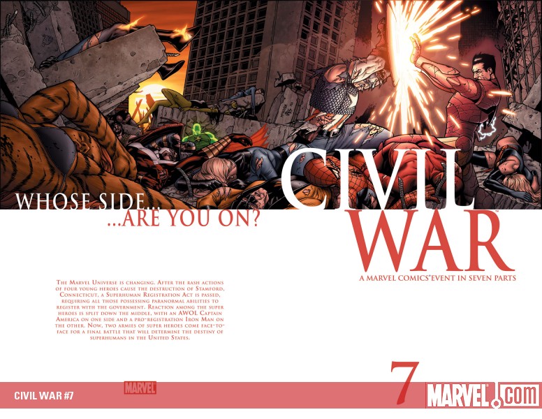 CIVIL WAR (2008) #7 COVER