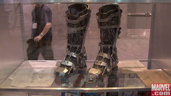 Iron Man booties at the Hasbro booth