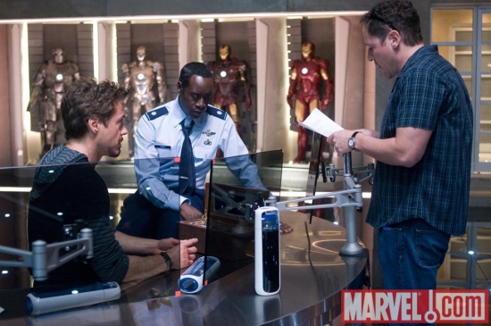 Robert Downey Jr, Don Cheadle and Jon Favreau