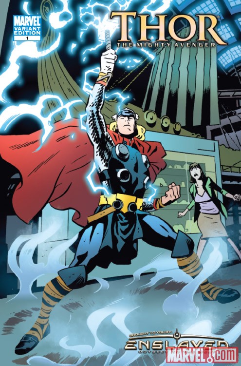 THOR: THE MIGHTY AVENGER #1 variant cover by Chris Samnee