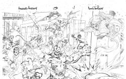 Avengers Academy #15 pencils by Tom Raney