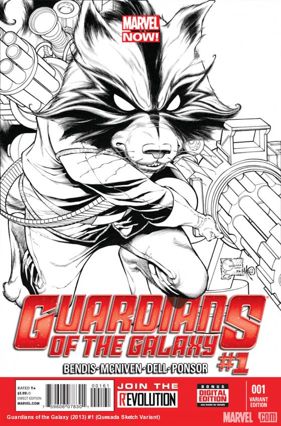 Guardians of the Galaxy (2013) #1 (Quesada Sketch Variant)