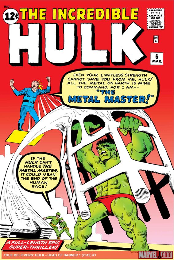 True Believers: Hulk - Head Of Banner (2019)