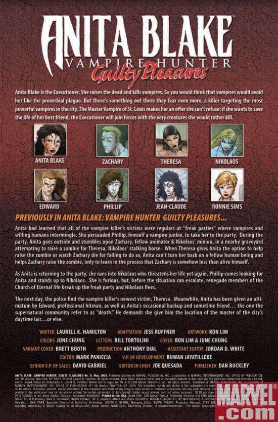 ANITA BLAKE, VAMPIRE HUNTER: GUILTY PLEASURES #9, page 1