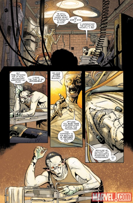 FRANKEN-CASTLE #17 preview art by Roland Boschi