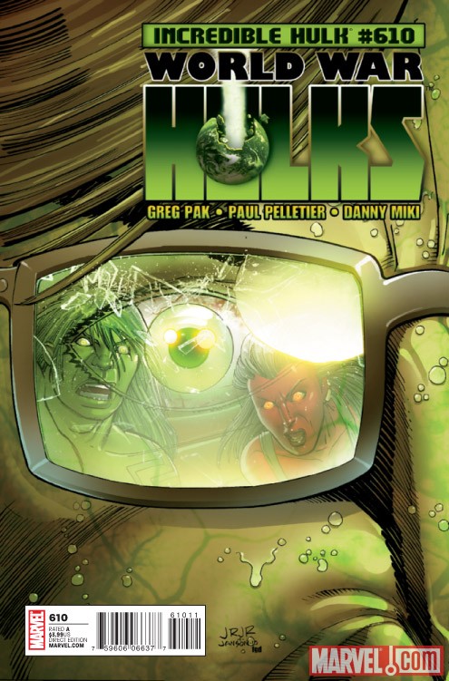 INCREDIBLE HULK #610 cover by John Romita Jr.