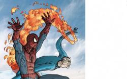 SPIDER-MAN/FANTASTIC FOUR #1 cover by Mario Alberti