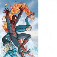SPIDER-MAN/FANTASTIC FOUR #1 cover by Mario Alberti