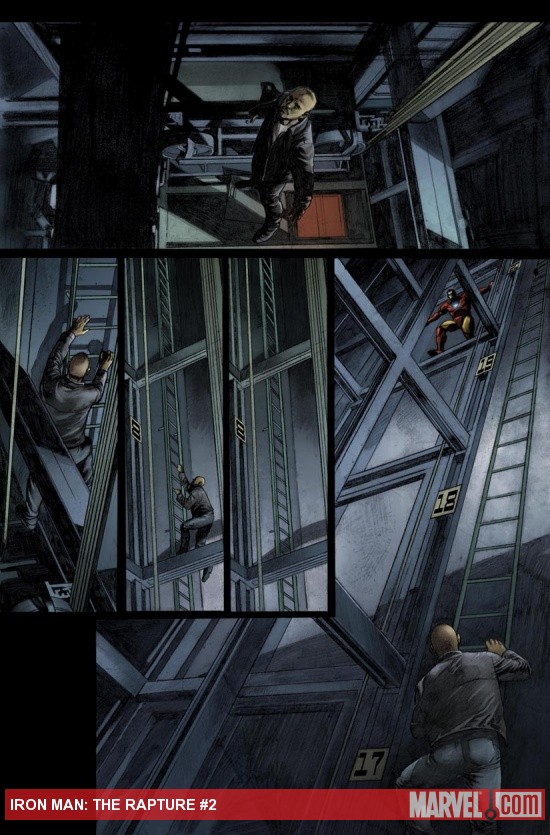 Iron Man: The Rapture #2 preview art by Tim Bradsteet