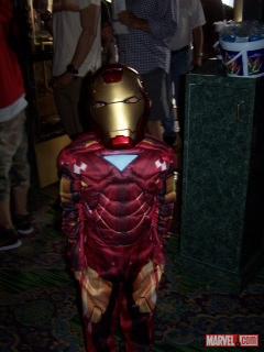 Iron Man cosplayer at the El Capitan Theater in Hollywood for the midnight showing of Marvel's The Avengers