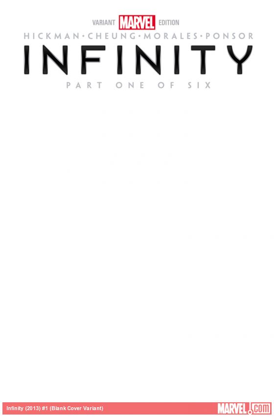 Infinity (2013) #1 (Blank Cover Variant)