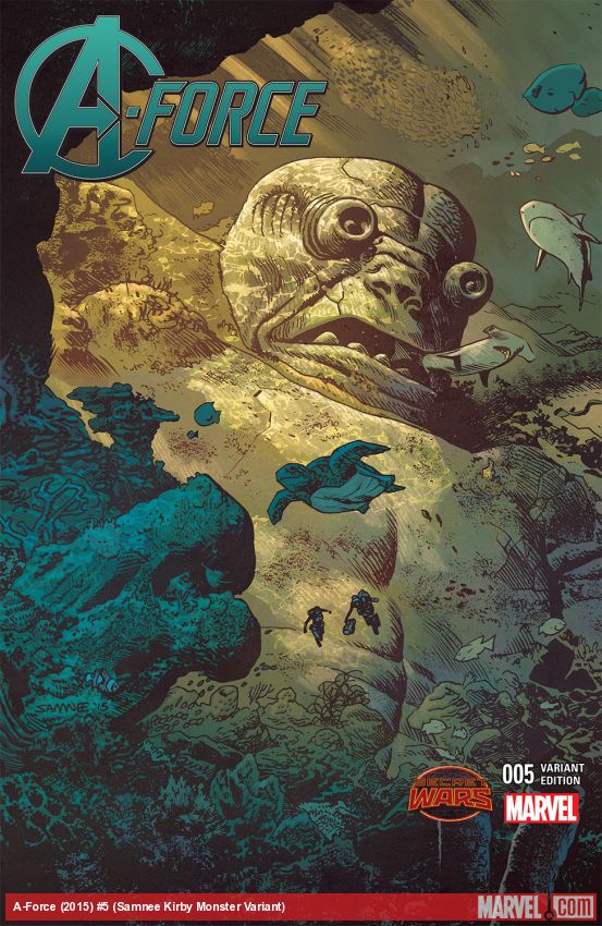 A-Force (2015) #5 (Samnee Kirby Monster Variant)