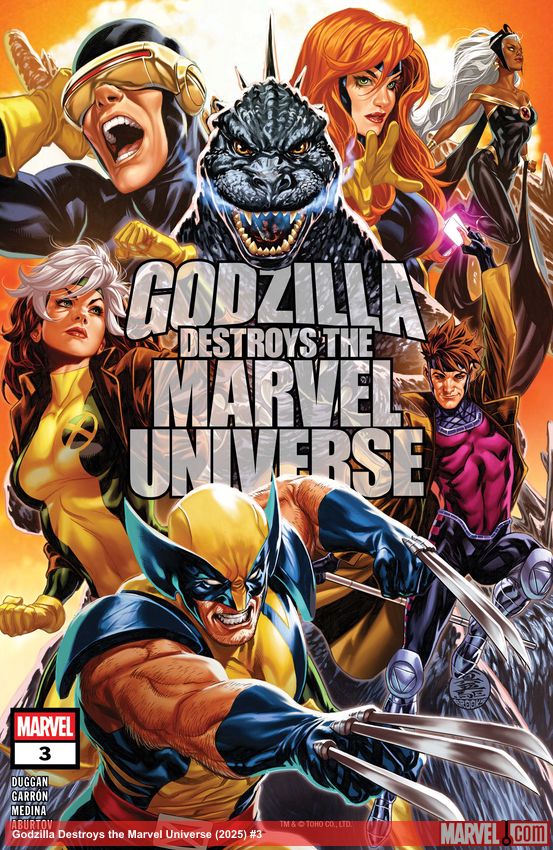 Godzilla Destroys the Marvel Universe (2025) #3