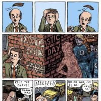 A page from Jeffrey Brown's story in STRANGE TALES #3