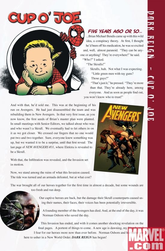 Cup o' Joe: Dark Reign Special Edition page 1