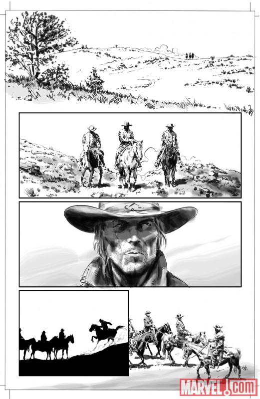 SECRET AVENGERS #3 inked preview art by Mike Deodato 1