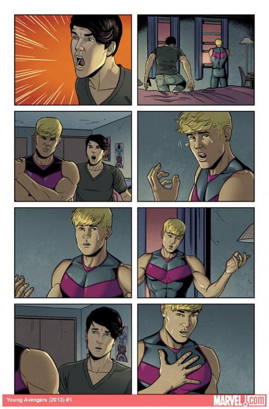 Young Avengers (2013) #1 preview art by Jamie McKelvie
