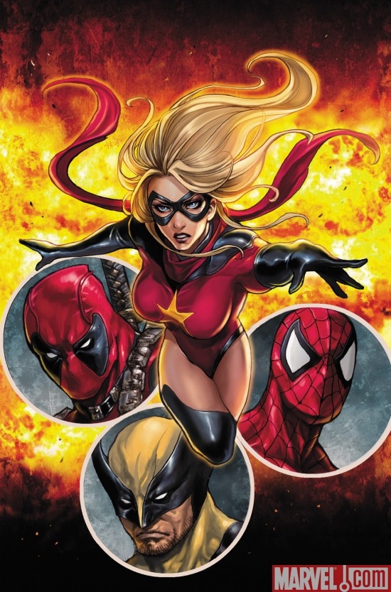 MS. MARVEL #40 cover by Mike Choi