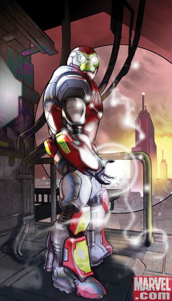Ultimate Iron Man II #1 cover by Pasqual Ferry