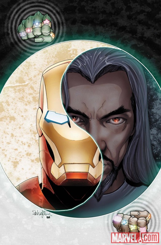 INVINCIBLE IRON MAN ANNUAL #1 cover by Salvador Larroca