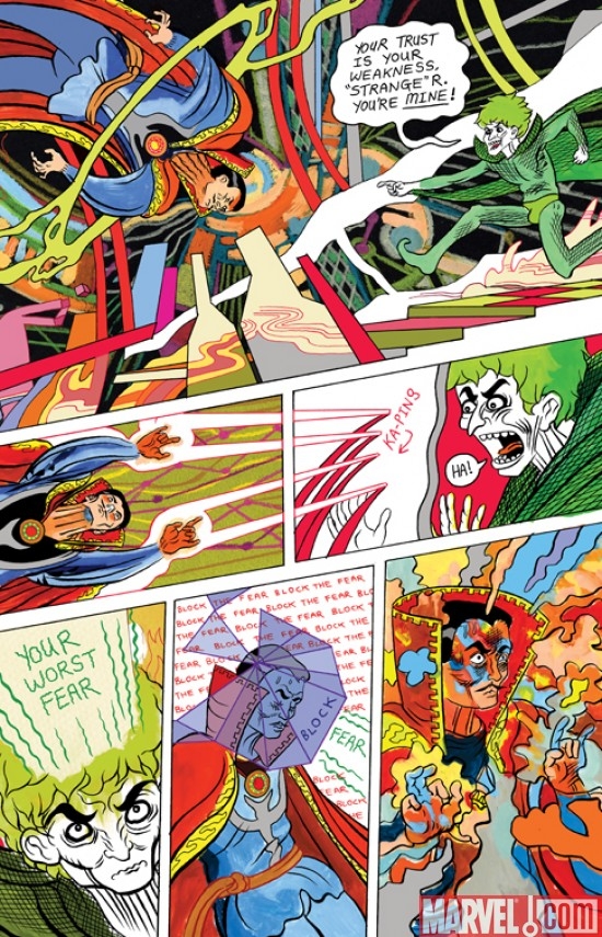 Dash Shaws Doctor Strange story from STRANGE TALES #1