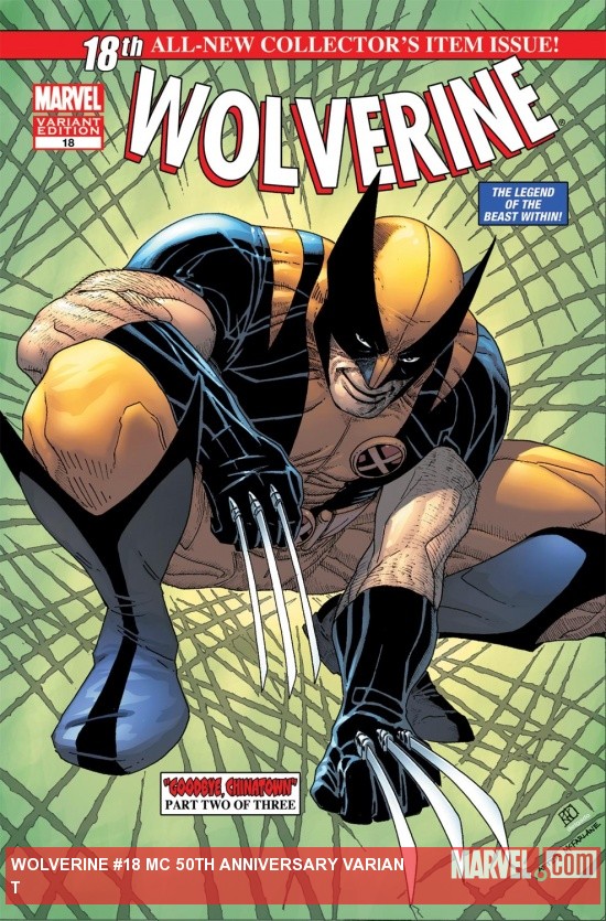 Wolverine (2010) #18, Mc 50th Anniversary Variant