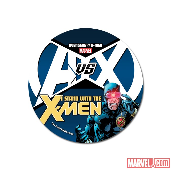 Avengers VS X-Men X-Men button
