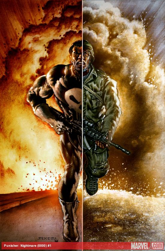 Punisher: Nightmare #1 cover by Mark Texeira